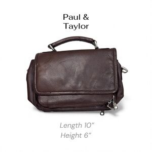 Paul & Taylor Women’s Crossbody Brown Wallet Purse